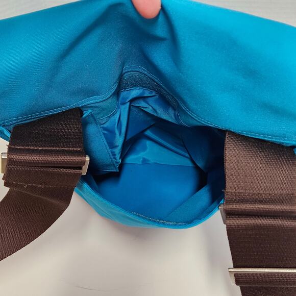 Blue Vintage Milano Series Shoulder/Crossbody Satchel Messenger Bag - Picture 10 of 13